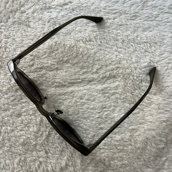 GUCCI Acetate Round Metal Sunglasses GG0071S Gray & Green - Picture 14 of 14